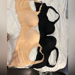 Black ant tan thick back bra